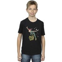 disney tops y camisetas never grow up para nino