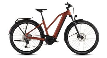 Cube nuride hybrid pro 600 trapecio bicicleta trekking electrica shimano deore deore xt 12s 600 wh 29   chilli rojo naranja 2026