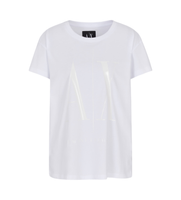 ax armani exchange para mujer 8nytcxyjg3zu0002 camiseta de manga corta blanco xl casual algodon