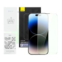mica templada baseus crystal series para iphone 14 pro con filtro de proteccion ocular