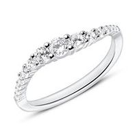 anillo de plata 925 con piedras de circonita blanca