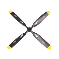 helice de 4 palas fms 754 de repuesto para aviones rc p51 v2  f4u v2  p47 v2 a1 v2 con una envergadura de alas de 8