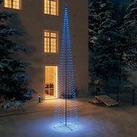 arbol de navidad  decoraciones de navidad cono 752 leds azul 160x500 cm cfw887328