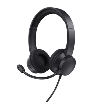 HEADSET TRUST HS-260 25334 USB USB ADAPTADOR USB-C MICROFONO PLEGABLE CON CANCELACION DE RUIDO DIADE