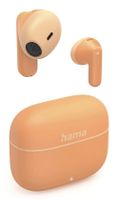 auriculares hama inalambricos true wireless bluetooth microfono tactil naranja