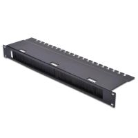 panel de gestion de cables digitus con tira de cepillo 1u para armarios 19 profesional