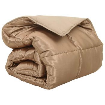 Edredón | Duvet De Invierno Dorado 200 X 220 Cm Satén Y Microfibra