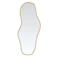 espejo de pared dorado 90x40 cm vidaxl