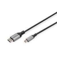 cable adaptador displayport 8k de digitus mini-dp a dp 2 m