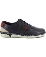 de notton 0518 zapatillas casual de hombre piel azul marino