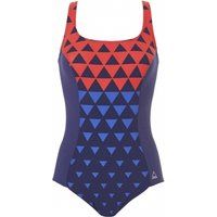 Gradated Triangles Chlorine Resistant Moulded Cup Swimsuit