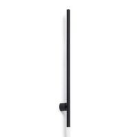 aplique de pared lineal led 10w metal houston negro