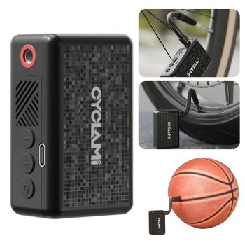 Bomba de aire para bicicleta mini CYCLAMI AM6 130 PSI Inflador inteligente de presión de neumáticos preestablecido Tipo-