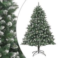 arbol de navidad artificial con soporte pvc 180 cm vidaxl