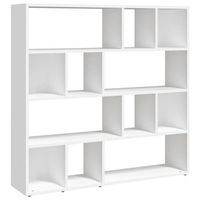 estanteria de librosdivisor de espacios blanco 105x24x102 cm vidaxl