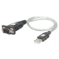 adaptador usb a serie techly idata usb-ser-2t transparente 045 m