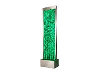 columna de burbujas metal plateado