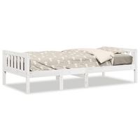 cama para ninos sin colchon madera maciza pino blanca 90x190 cm