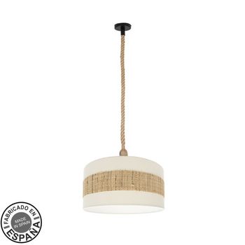 ABRILA Colgante Con Pantalla Modelo Nicaragua Blanco Con Cuerda