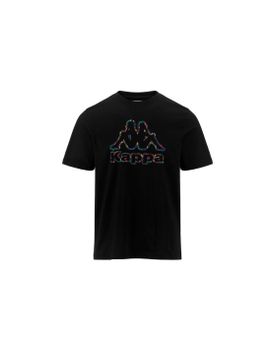 Camiseta Kappa Fario Graphik Negro Hombre