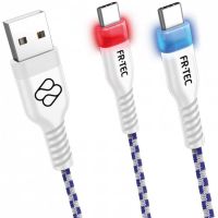 fr-tec cable usb-c con led para mando ps5 3m