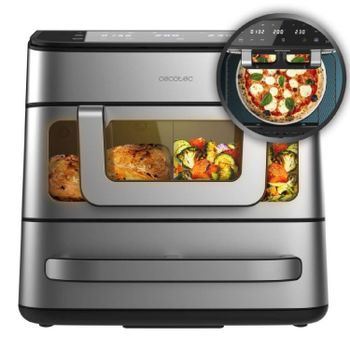 Cecotec Freidora de Aire y Horno - Air Fryer 18L Cecofry FoodCourt 18000 4Pizza. 2700W, Horno 12