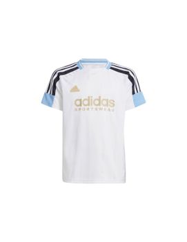 Camiseta adidas Tiro Nations Pack Infantil Blanco
