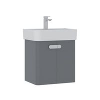 mueble para lavabo  - 55 x 38 x 62 cm - gris