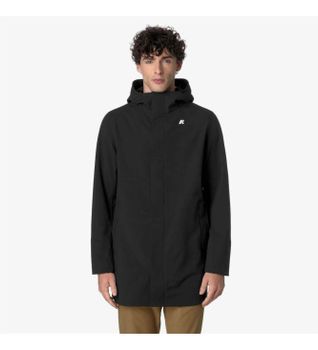 K-way para hombre. K7126UW Chaqueta Marlyn Bonded negro (S), Casual, Nylon