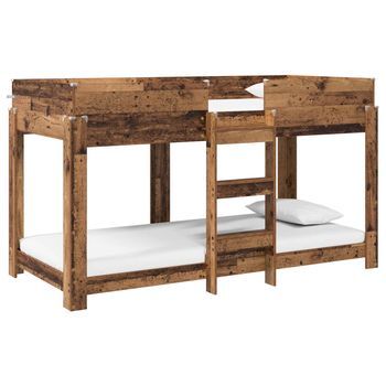 Cama Individual | Cama Litera Para Niños Madera Vieja 90 X 190 Cm