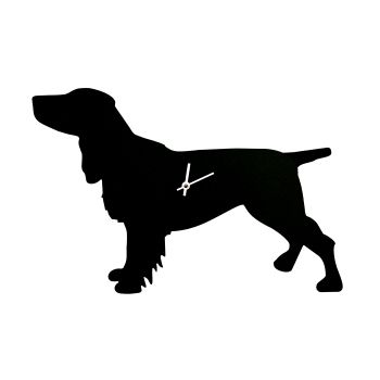 Wagging Tail Dog Clock in Spaniel