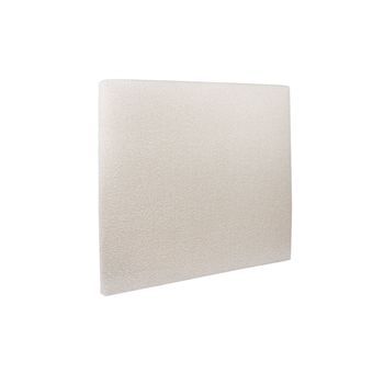 Cabecero Tapizado De 180 Cm - Tejido Rizado Beige Claro
