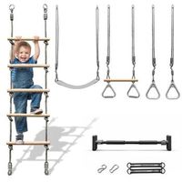 conjunto de gimnasia 5 en 1 hypermotion - area de juegos interior y jardin - 100 kg