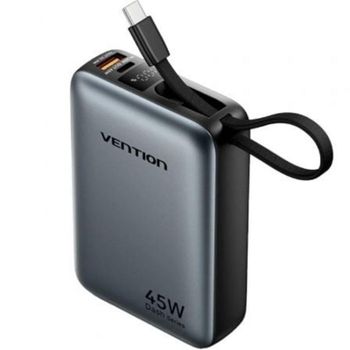 Powerbank Vention FHG 20000mAh 45W Gris con Cable USB-C