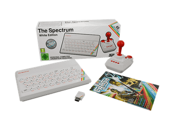 Consola - Koch Media The Spectrum White Edition, 48 juegos legendarios, Experiencia Retro, Blanco