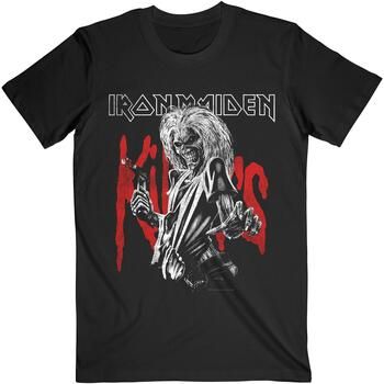 Iron Maiden Camiseta manga larga Killers Eddie Large Graphic Distress para hombre
