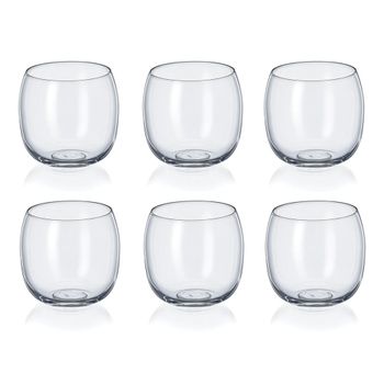 Vasos de agua bajos 485ml uni boule - set de 6