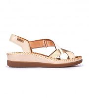 pikolinos para mujer w8k-0741c2 sandalias de piel cadaques piel 41 beige 3 a 5cm velcro casual