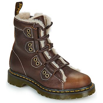 Dr. Martens Botines 1460 Lace to Toe Boot Dark Brown Grizzly para mujer