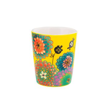 Taza expreso  amarillo porcelana china  5,5  x  6,3 cm x  6,3 cm