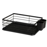 escurreplatos metal negro escurrecubie 42x31x14