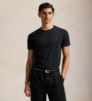 polo ralph lauren para hombre 710680785001 camiseta de punto custom fit negro xxl casual algodon manga corta