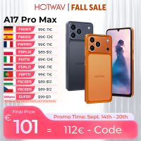telefono inteligente hotwav a17 pro max pantalla de 675 y 120hz 4gb de ram 256gb de almacenamiento android 15 bateria de 5160mah telefono movil delgado con conector para auriculares de 35mm