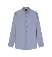 ax armani exchange para hombre xm002112af22548ub113 camisa regular fit azul s casual algodon manga larga