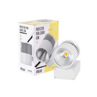 foco de carril led 40w 3384lm cri90 3000k trifasico ugr17 50000h
