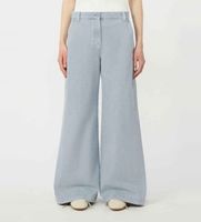 weekend max mara para mujer 2615131131600 pantalon skipper azul 42 algodon denim