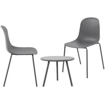 Suite De 2 Plazas Berdin Plástico Gris Oscuro Clp