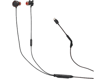 Auriculares de botón - JBL Quantum 50 C, Intraurales, Drivers 8,6 mm, Multiplataforma, USB-C, Negro