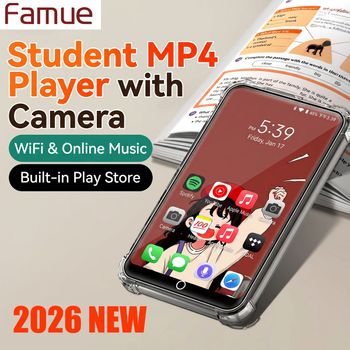 Reproductor MP3 Android de 4 Pulgadas con WiFi, 4 GB de RAM, 8 Núcleos, Bluetooth 5.0, Cámara de 13 MP, Video de 1080P, con Play Store, Spotify y Audible, Ideal para Regalo Estudiantil