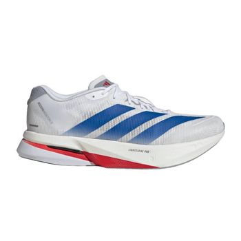 Zapatillas Adidas Adizero Boston 13 Blanco Azul SS26, Talla UK 8.5